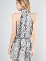 Mock Snake Print Dress