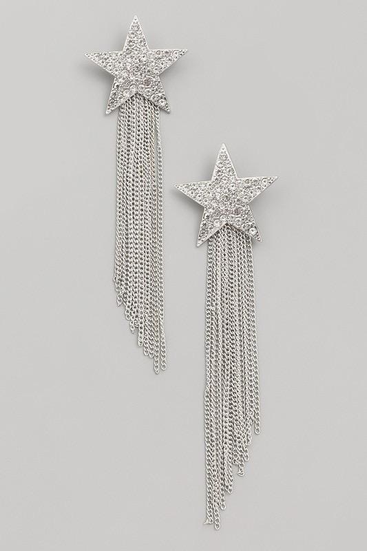 earings Star Crystal Earrings