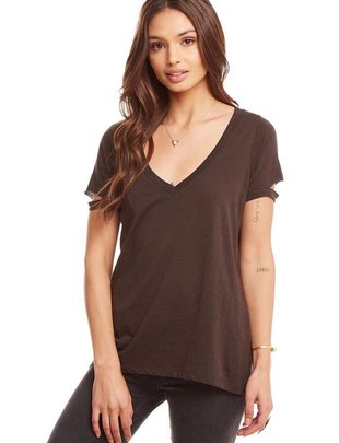 Vented SS Vneck Tee