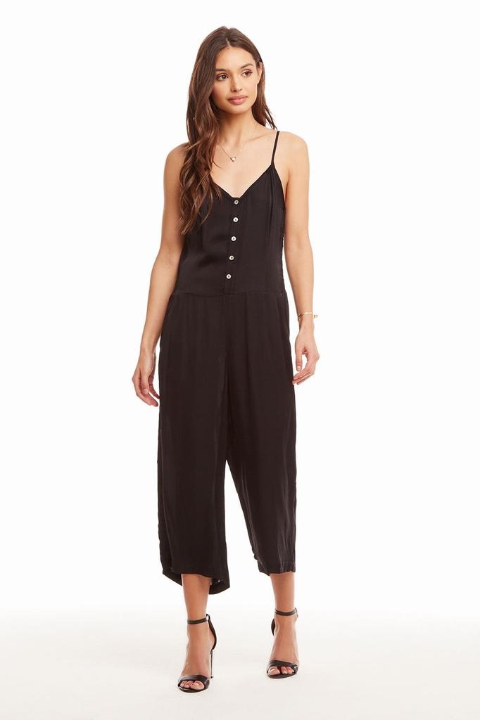Silky Cropped Cami Jumpsuit