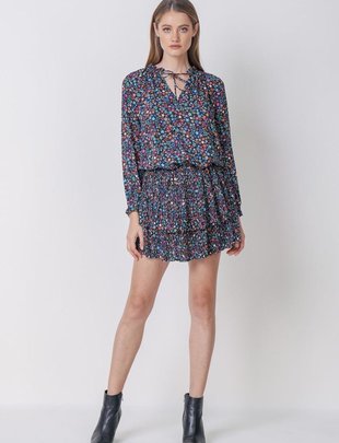 Star Multicolor Mini Dress