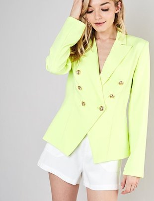 Anahi Gold Button Jacket