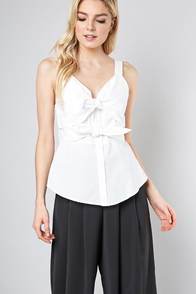 Alvin Tie Front Top