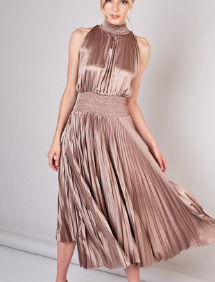 Audrey Pleated Dress