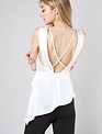 Satin Open Back Top