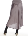 Silky Smocked Waist Midi Skirt