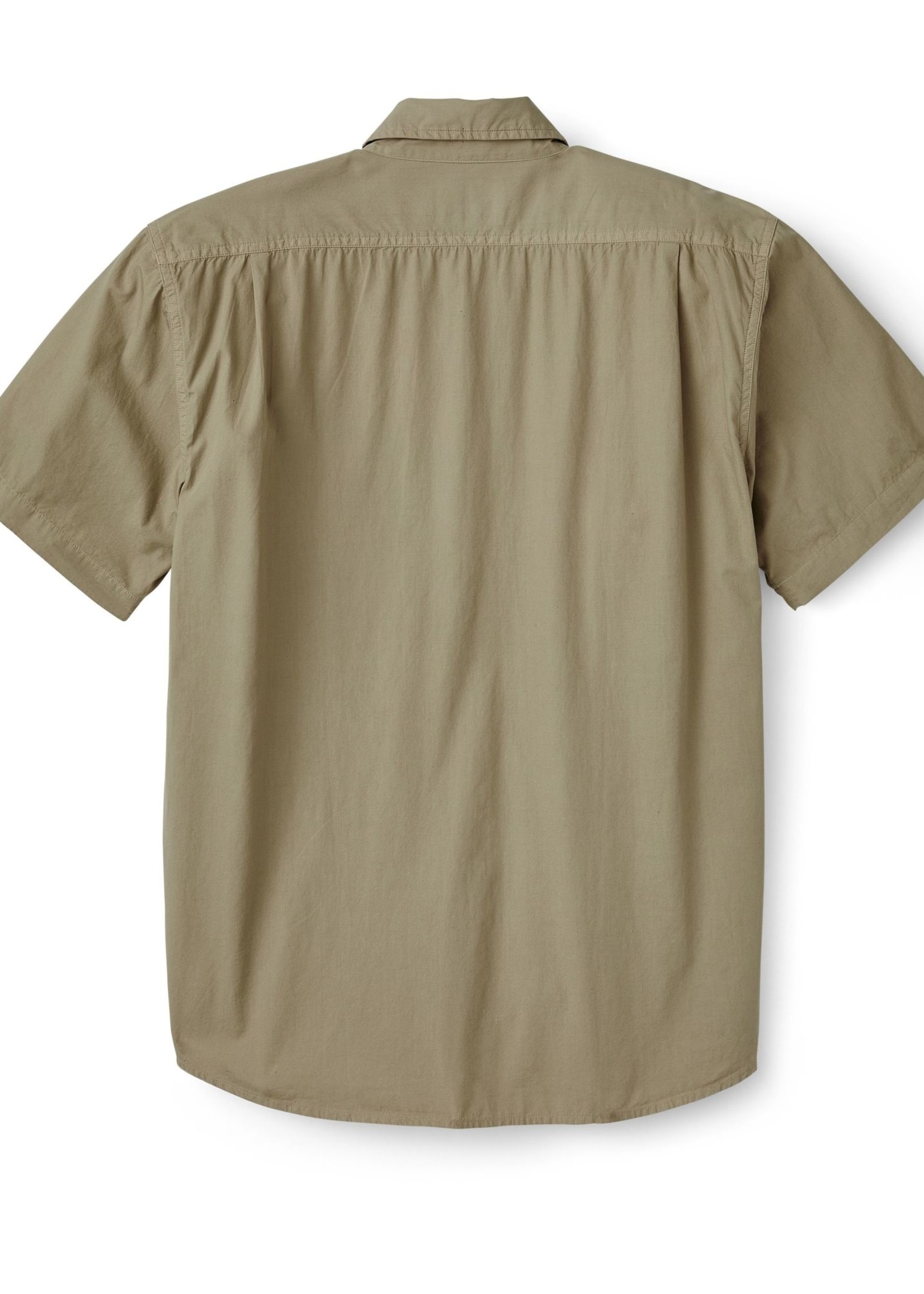 Filson Filson's Washed Short Sleeve Feather Cloth Shirt GreyKhaki XL