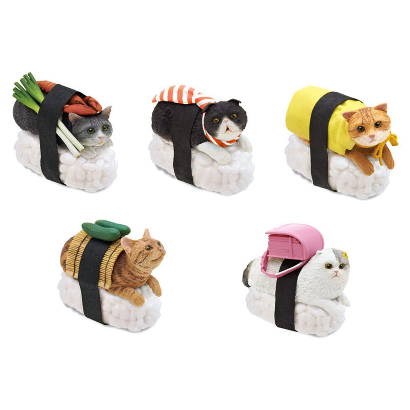Clever Idiots Sushi Cat (Nekozushi) Keyring Blind Box  Vol.1