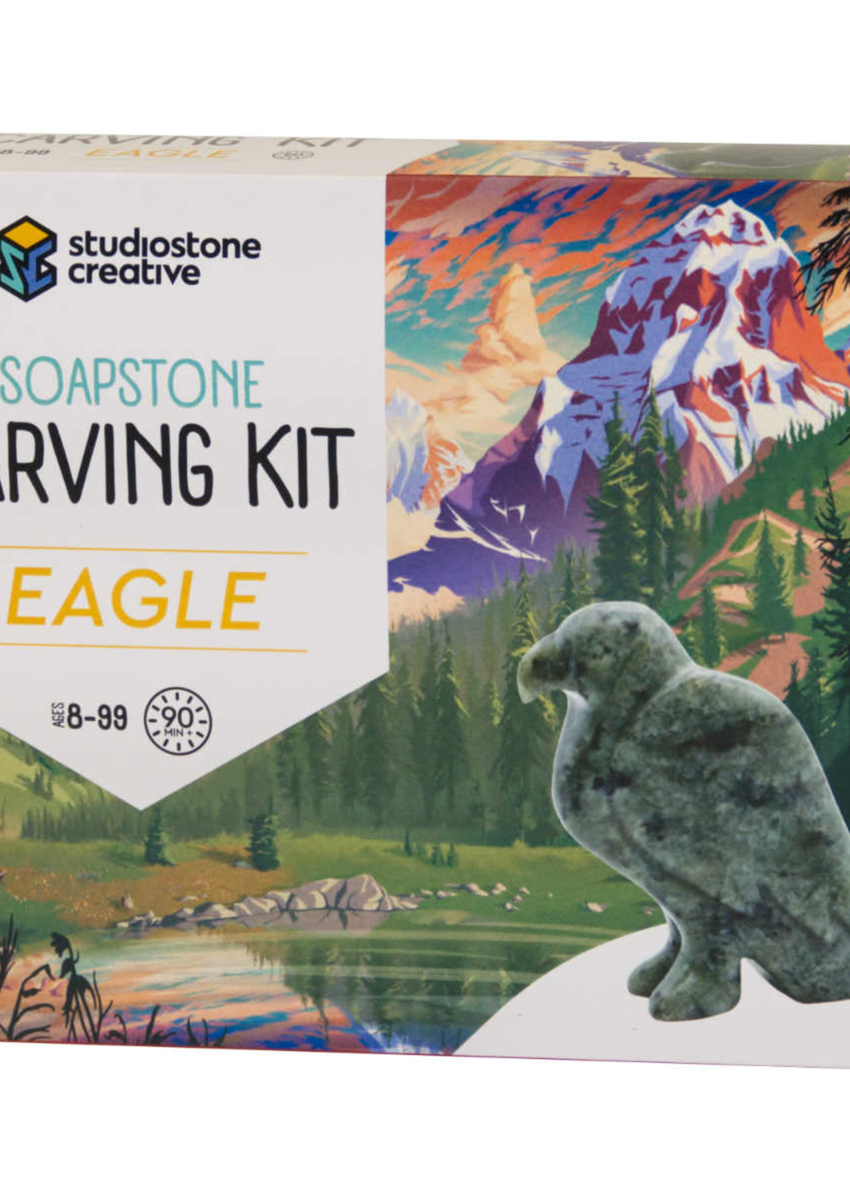 studiostone creative Soapstone Carving Kit: Eagle