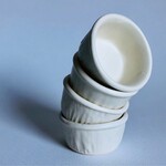 Beiko Ceramics Foil Ramekin: Coconut/ Coconut