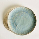 Beiko Ceramics Faceted Plate - Medium: Blue Nebula