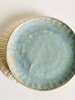 Beiko Ceramics Faceted Plate - Medium: Blue Nebula