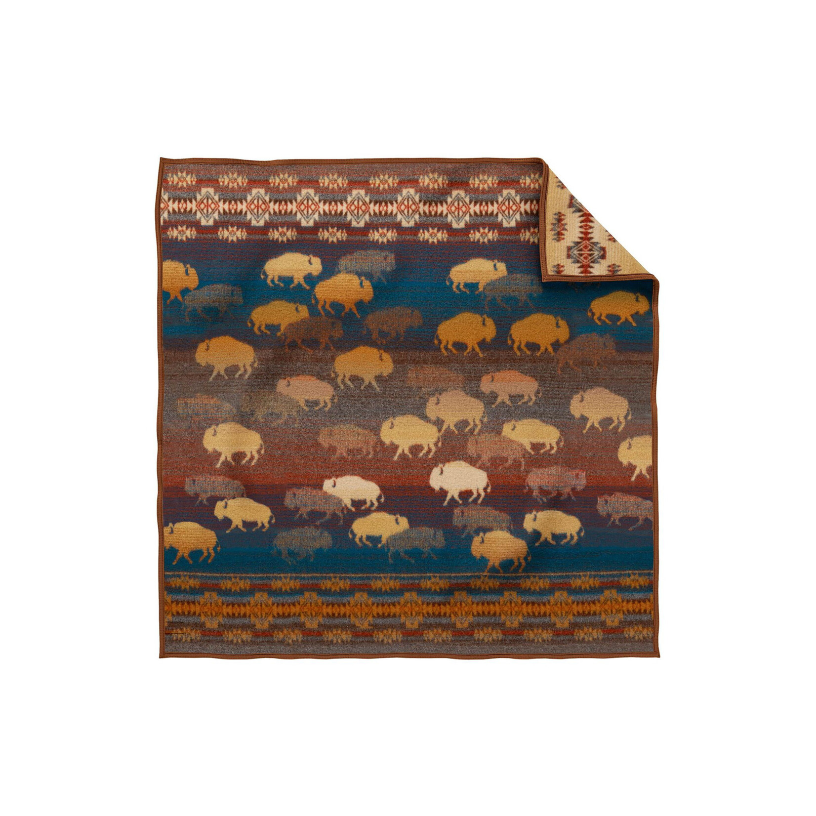 Pendleton Napped Jacquard Throw: Prairie Rush Hour Rustic