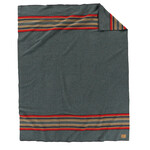 Pendleton Yakima Camp Twin Blanket: Green Heather