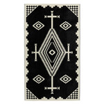 Pendleton Oversized Jacquard Spa Towel: Los Ojos Black