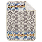 Pendleton Sherpa Stroller Blanket: Silver Bark