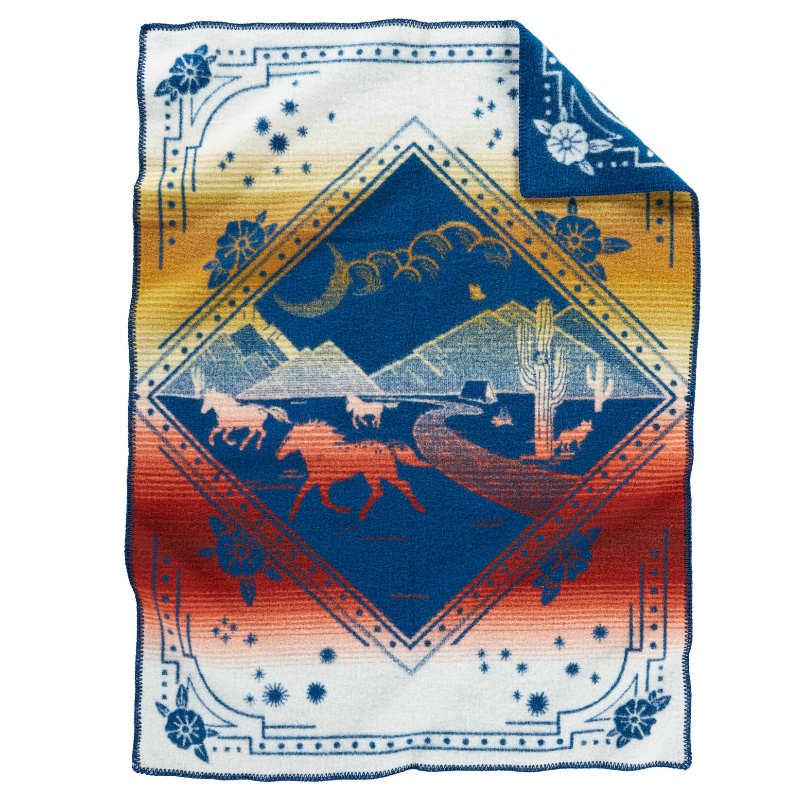 Pendleton Jacquard Crib Blanket: Wind Riders