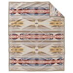 Pendleton Jacquard Unnapped Robe: White Sands Tan