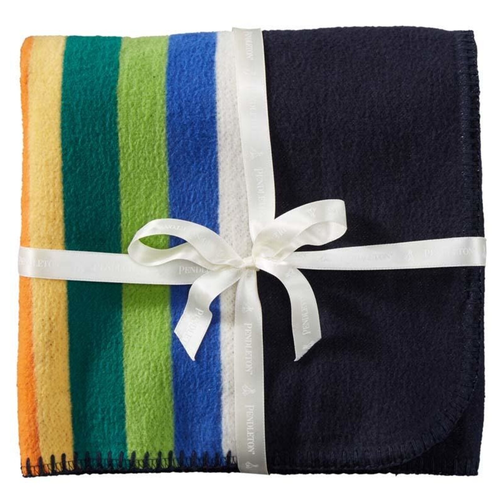 Pendleton Organic Cotton Baby Blanket: Crater Lake Navy