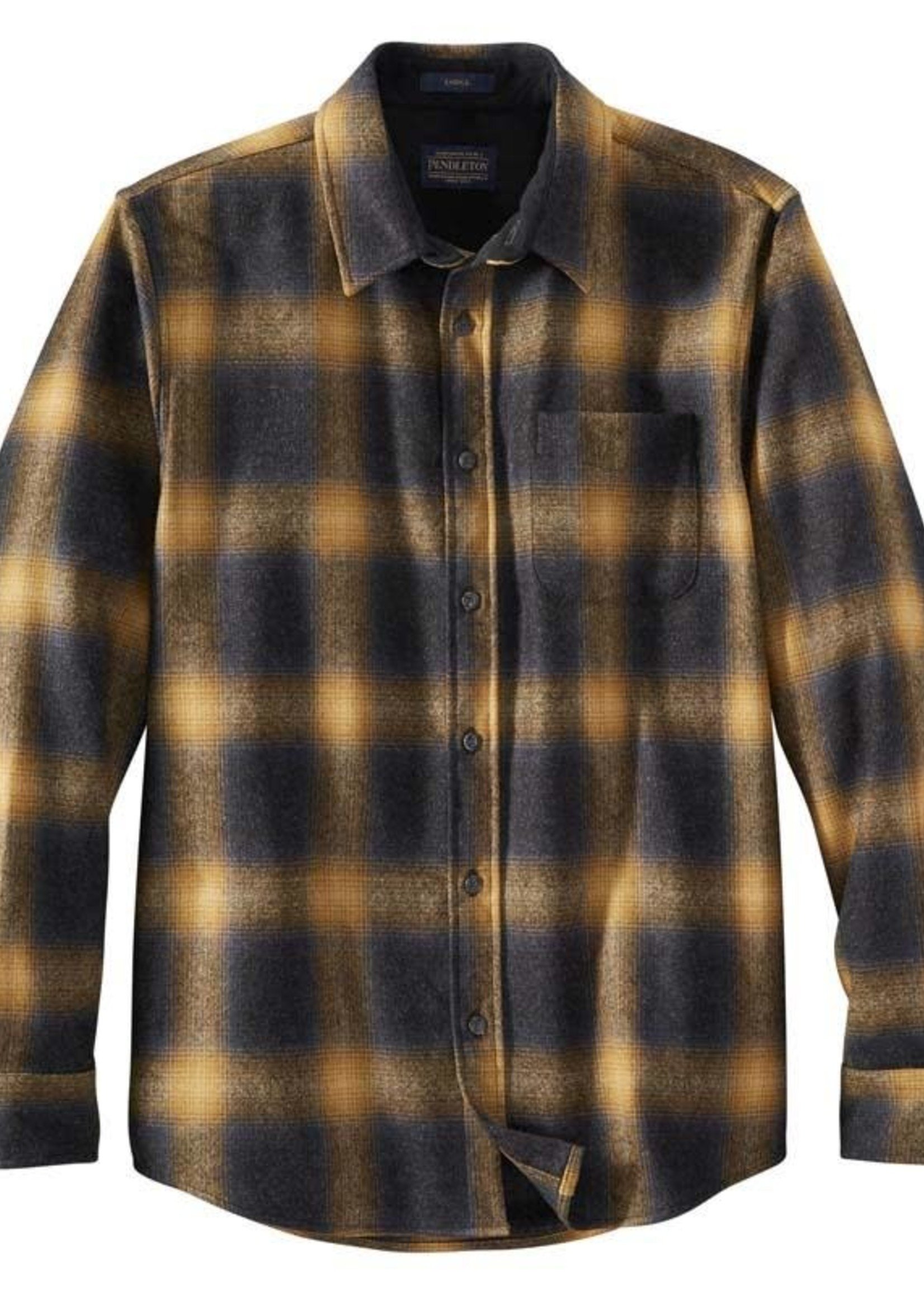 Pendleton Lodge Shirt - Fitted: Oxford Mix/Gold Ombre