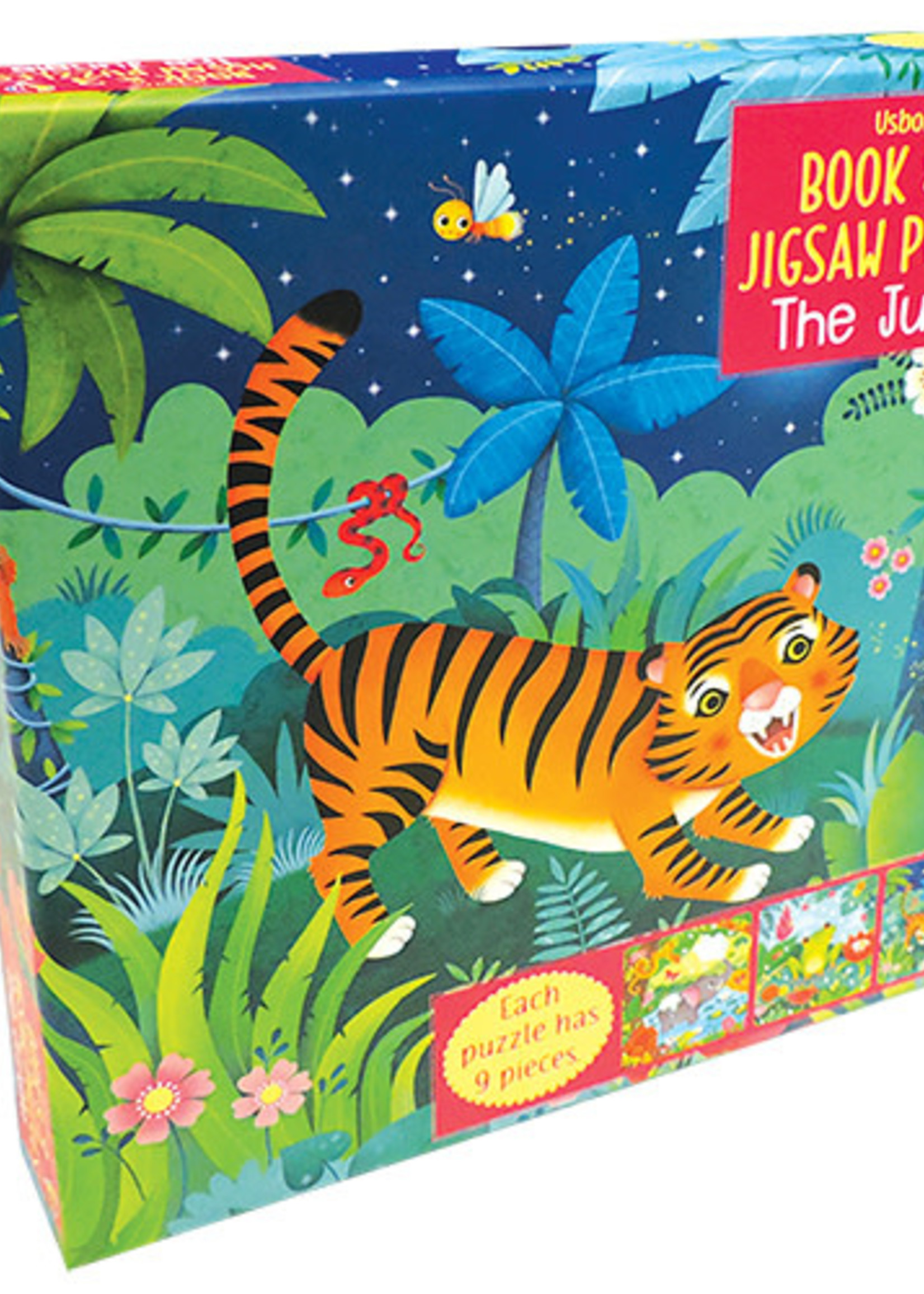 Usborne Jungle; The - Book & 3 Jigsaw Puzzles