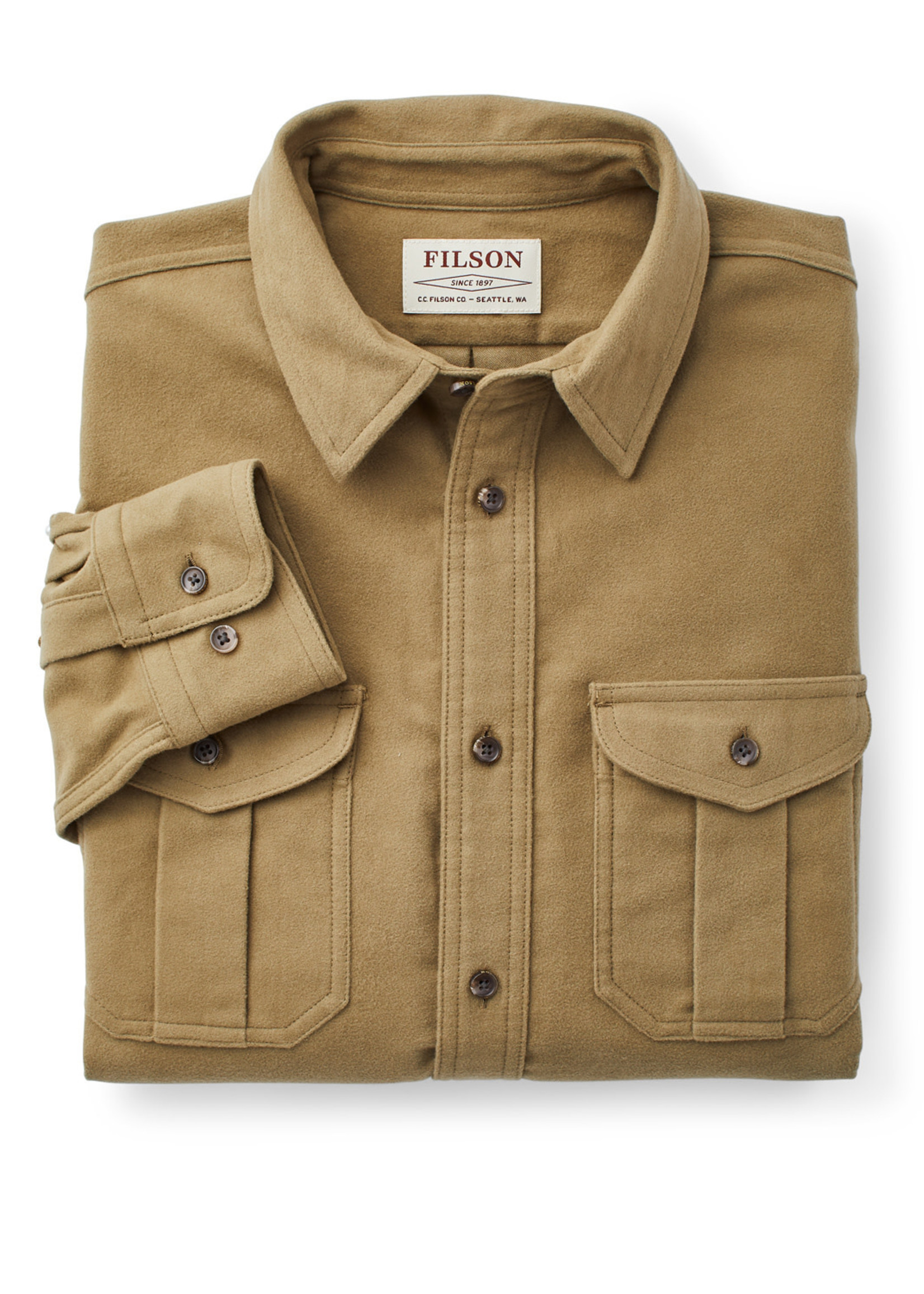 Filson Moleskin Seattle Shirt: Lovat