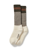 Filson 1970's Logger Thermal Sock: GreenBrown