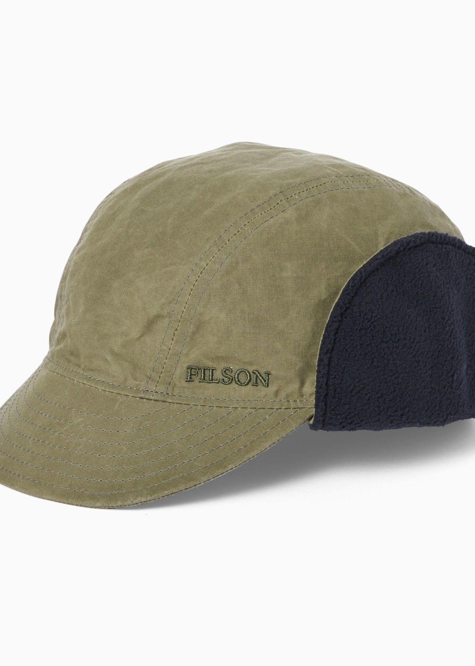 Filson Fleece-Lined Wildfowl Hat: DKOliveDrb