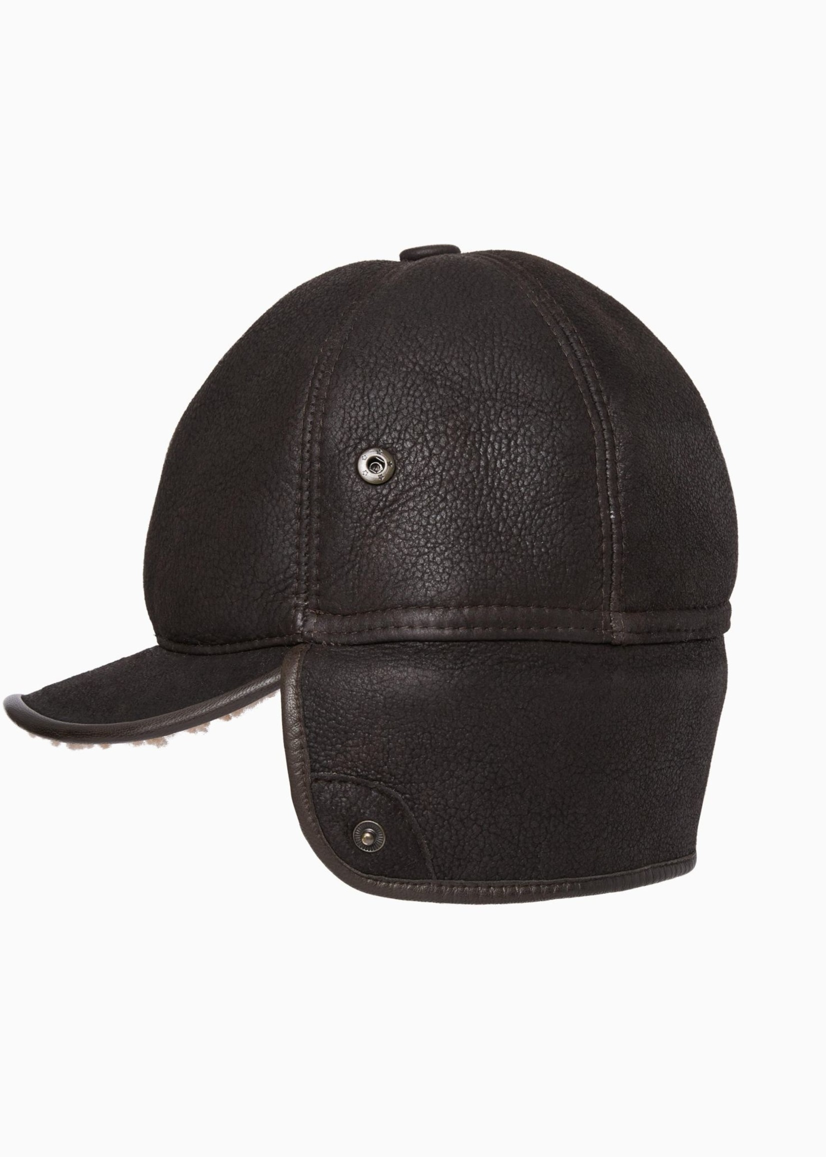 Filson Sheepskin Trapper Hat: BisonBrown