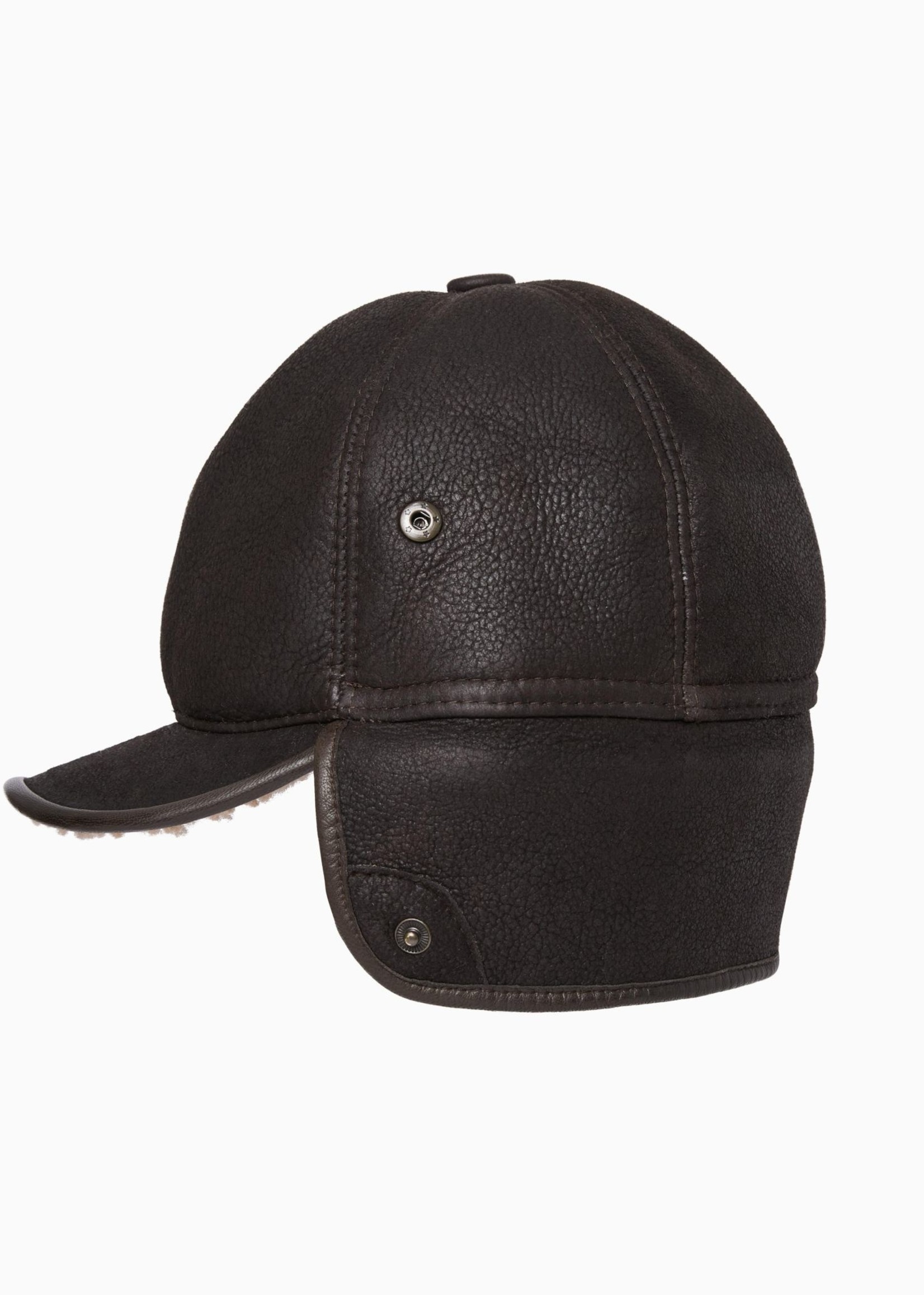 Sheepskin Trapper Hat: BisonBrown 