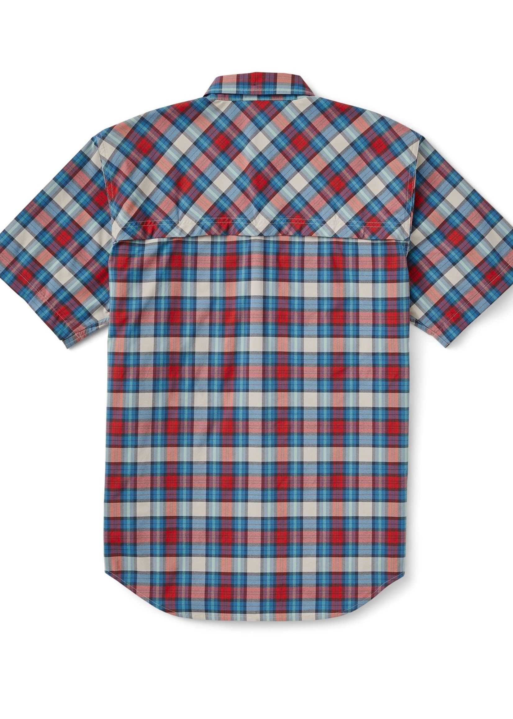 Filson Twin Lakes Short Sleeve Sport Shirt: BluecMrdBl