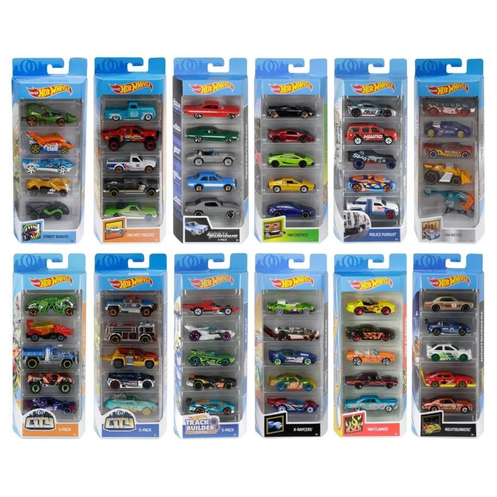 Mattel Hot Wheels 5 Pack