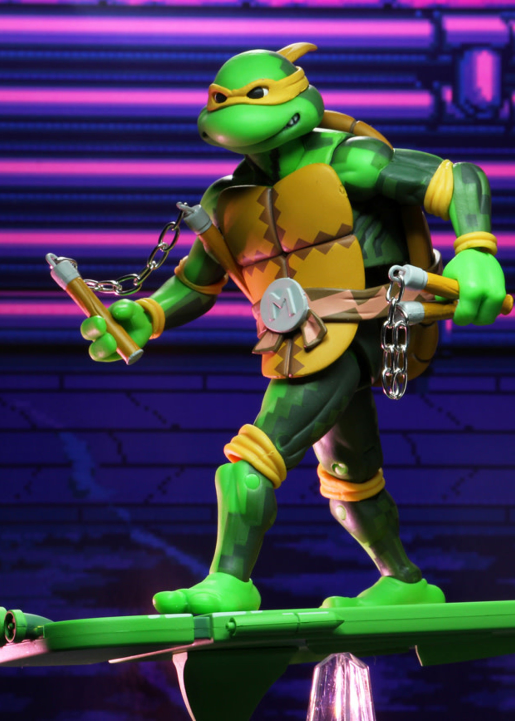 NECA Michelangelo: TMNT: Turtles in Time - 7" Scale Action Figures