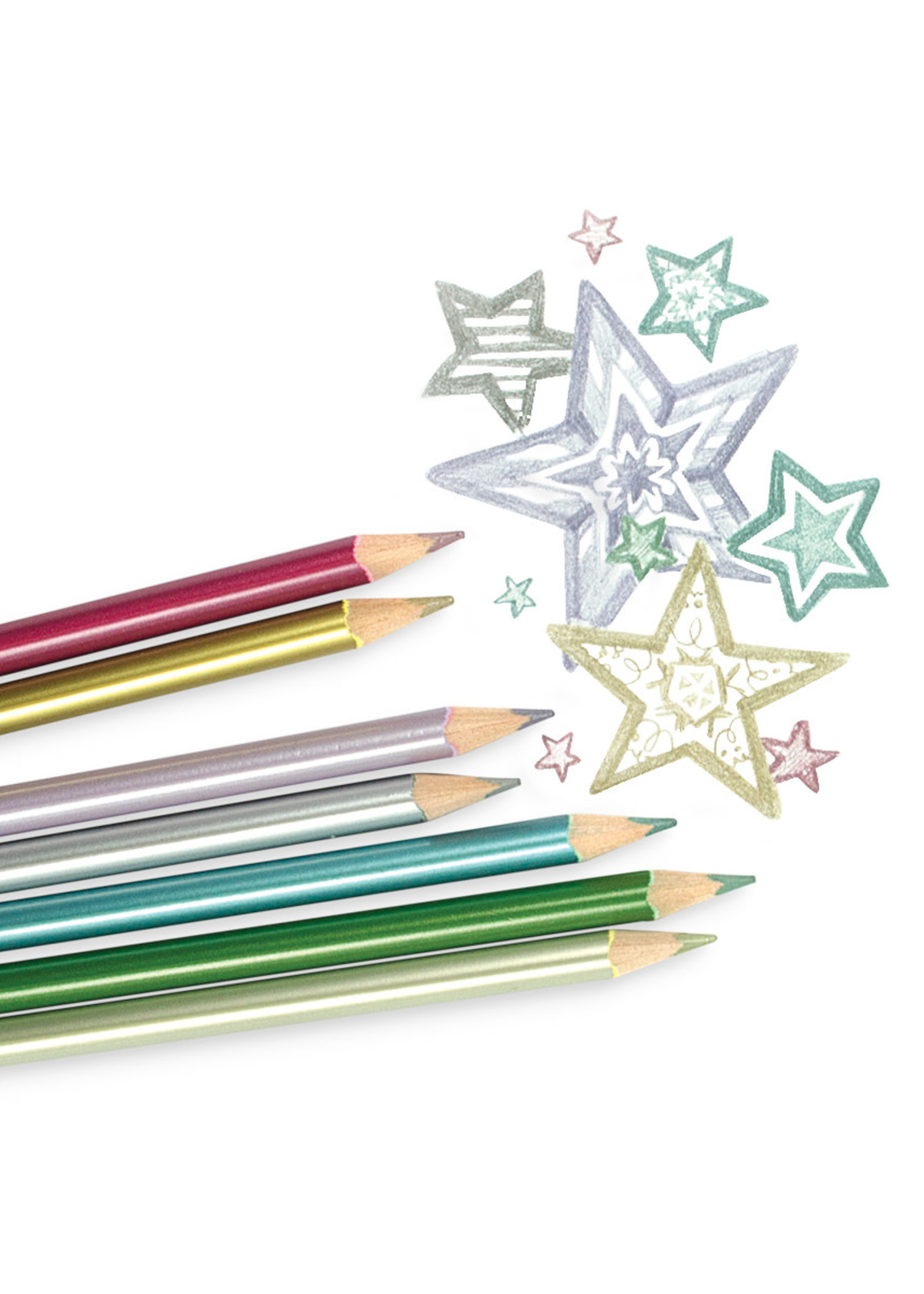 OOLY Modern Metallics Colored Pencils - Set of 12