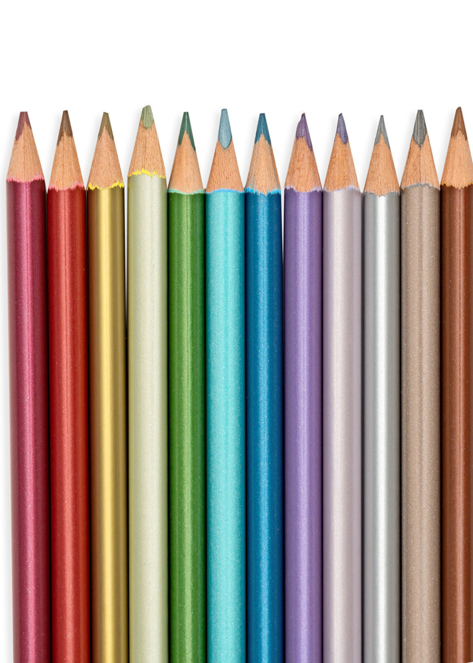 OOLY Modern Metallics Colored Pencils - Set of 12