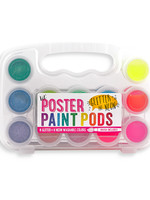 OOLY Lil' Paint Pods Poster Paints - Glitter & Neon  - 13 PC Set