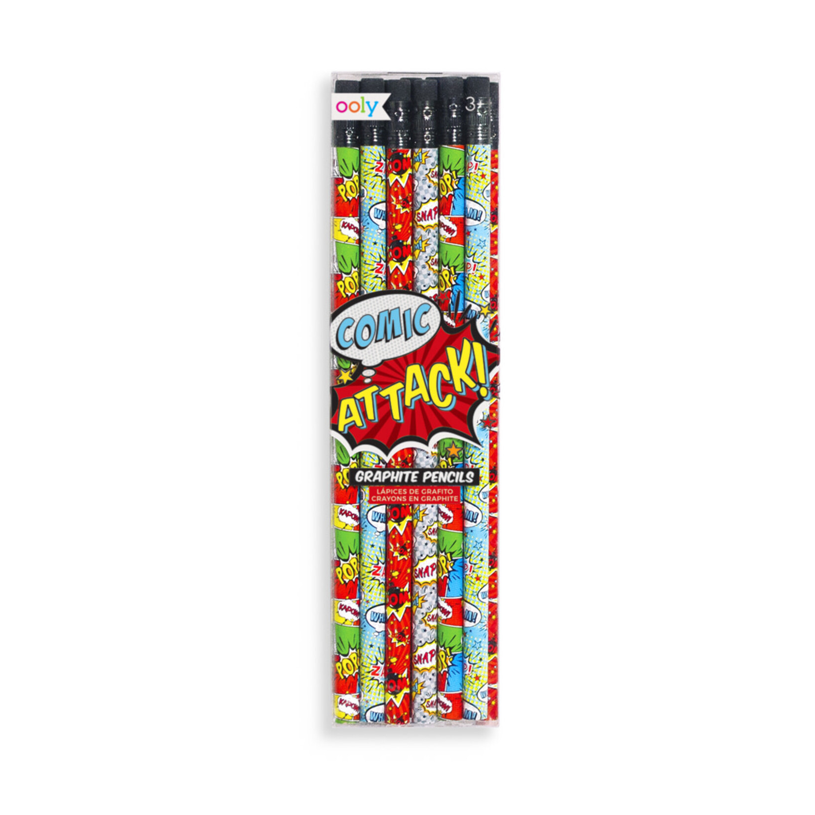 OOLY Comic Attack Graphite Pencils - Set of 12