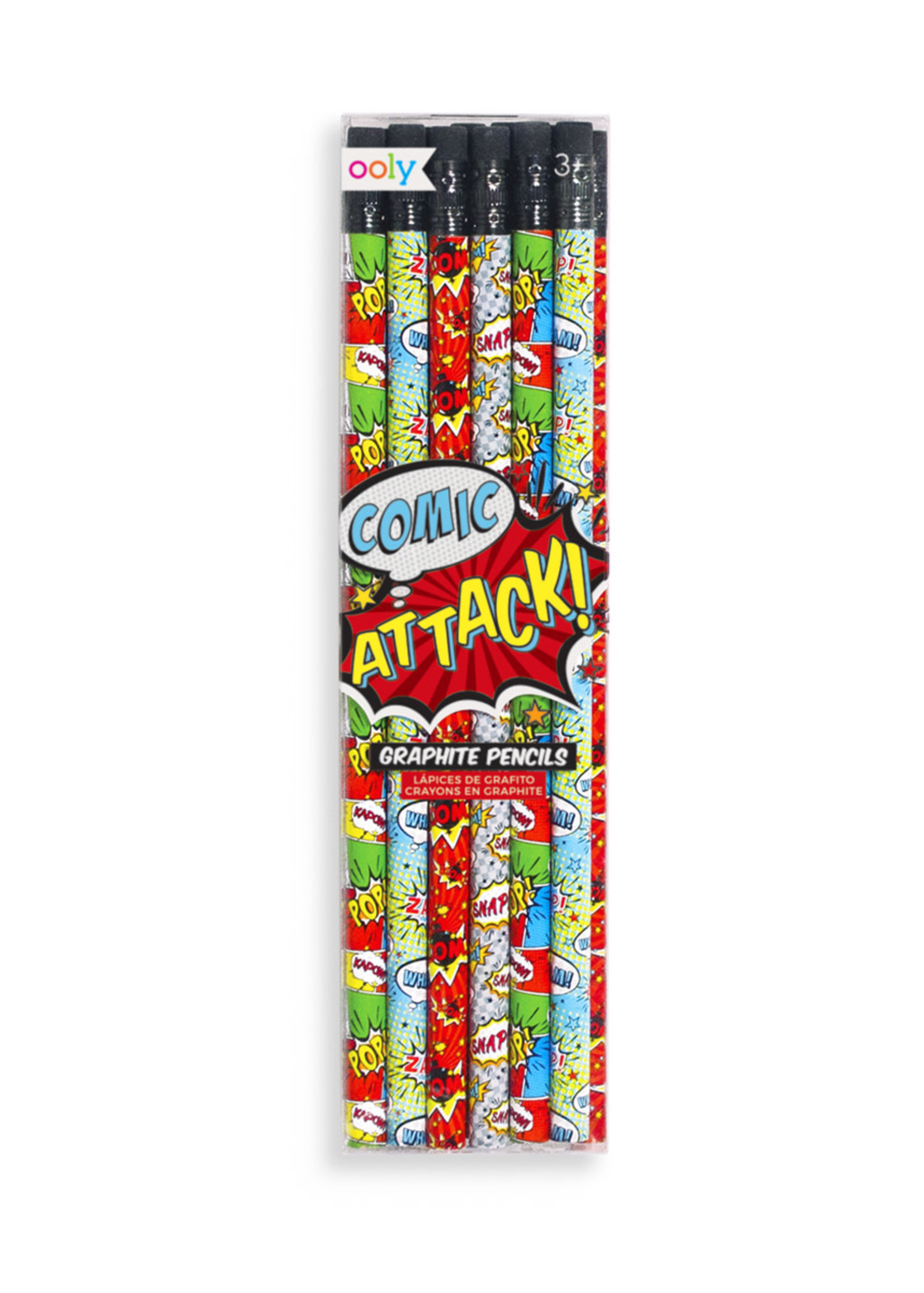 OOLY Comic Attack Graphite Pencils - Set of 12