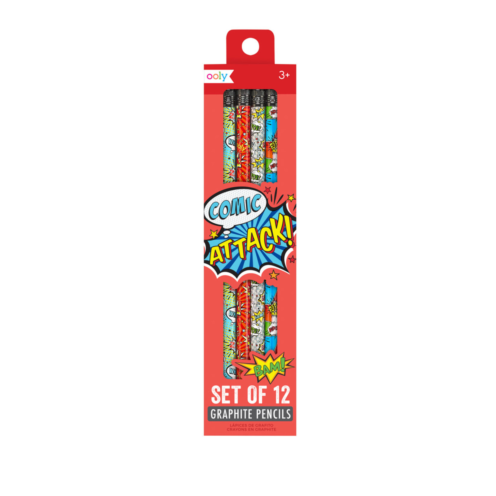OOLY Comic Attack Graphite Pencils - Set of 12