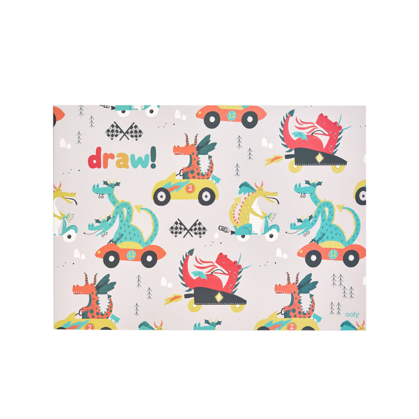 OOLY Doodle Pad Duo Sketchbook - Dragon Racetracks