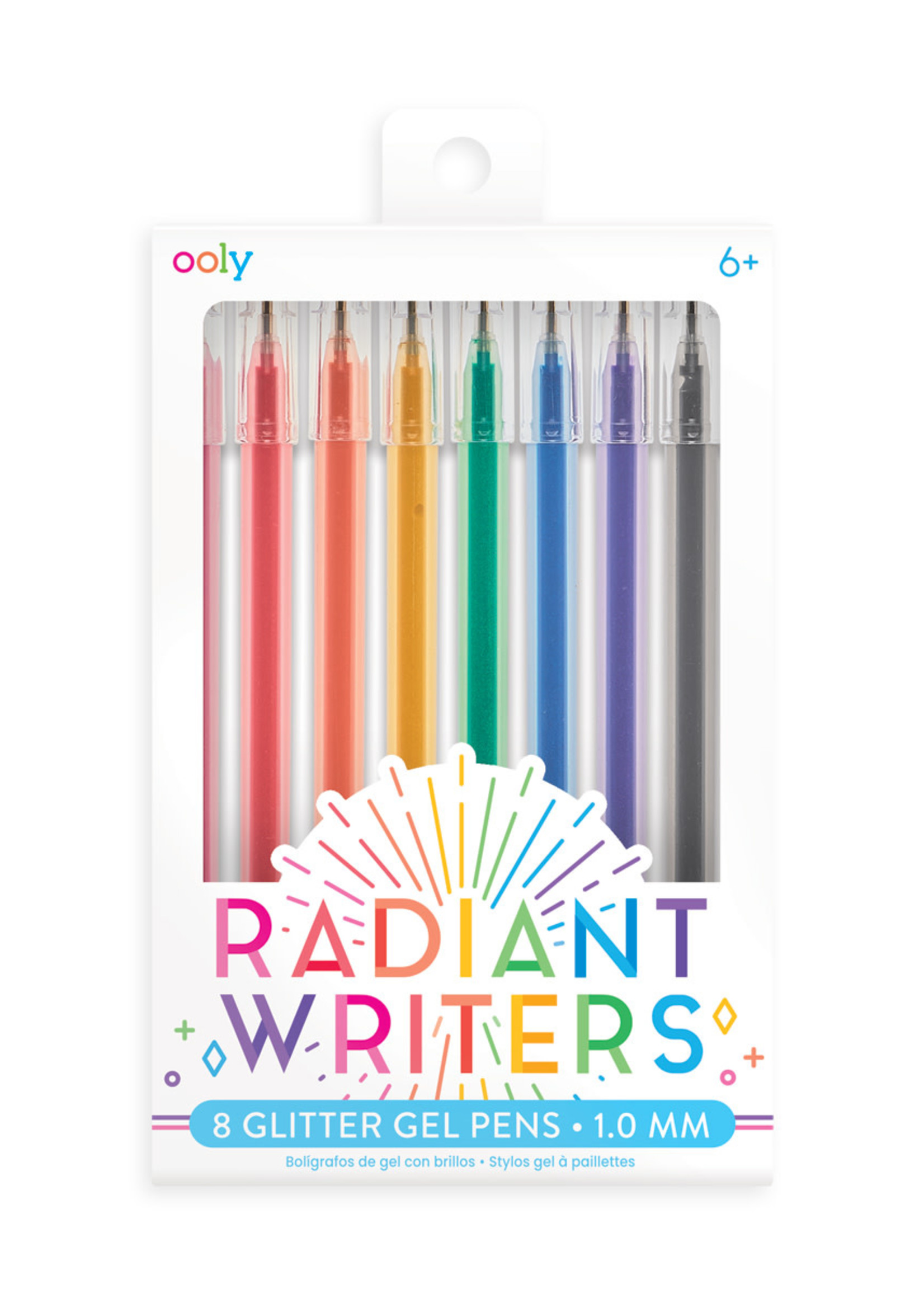 OOLY Radiant Writers Glitter Gel Pens - Set of 8