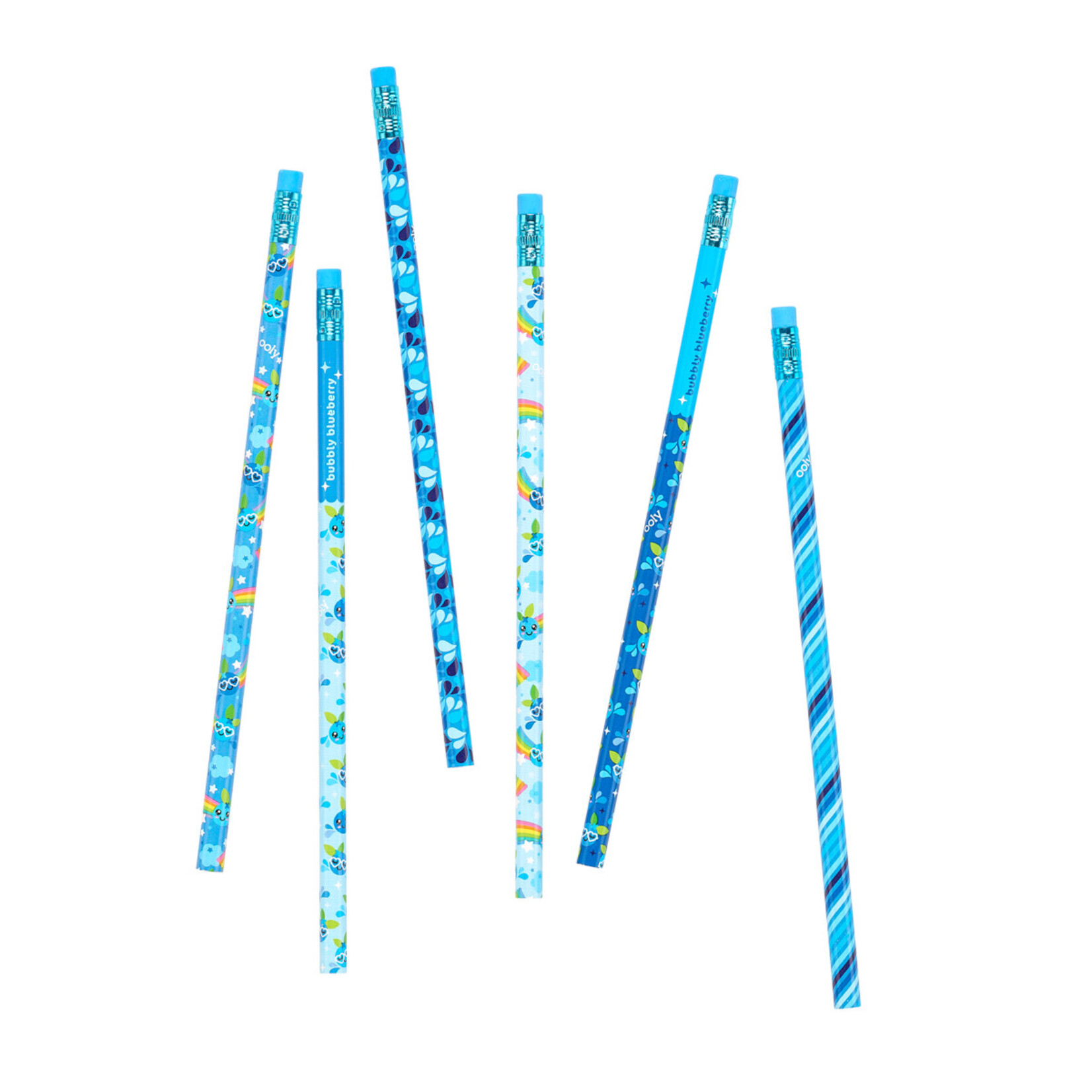 OOLY Lil Juicy Scented Graphite Pencils - Blueberry - set of 6
