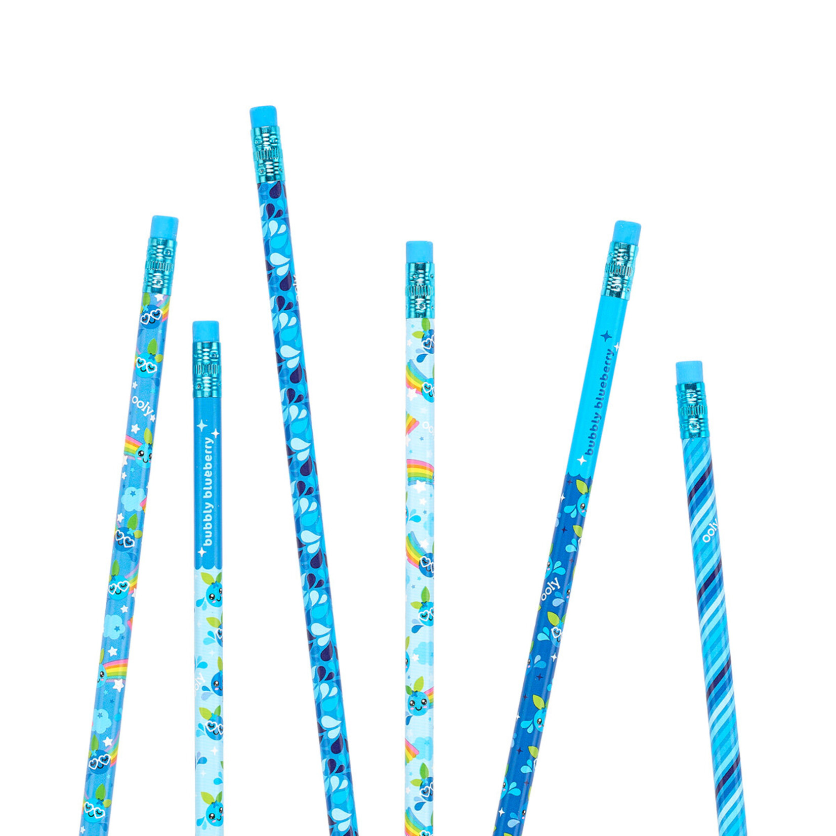 OOLY Lil Juicy Scented Graphite Pencils - Blueberry - set of 6