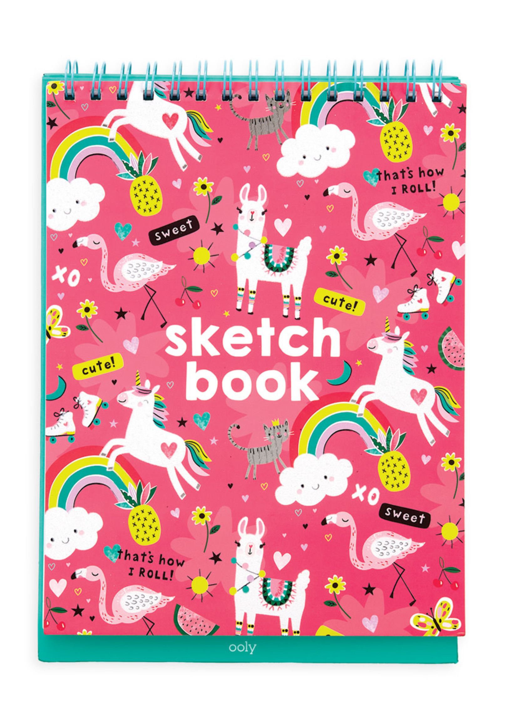 Sketchbook: Cute Pink Unicorn Sketch Book for Kids - Practice