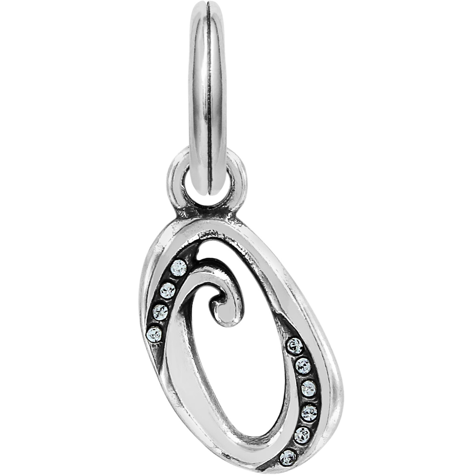 Brighton Number Zero Charm: Silver