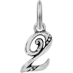 Brighton Number Two Charm: Silver