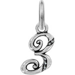 Brighton Number Three Charm: Silver