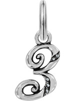 Brighton Number Three Charm: Silver