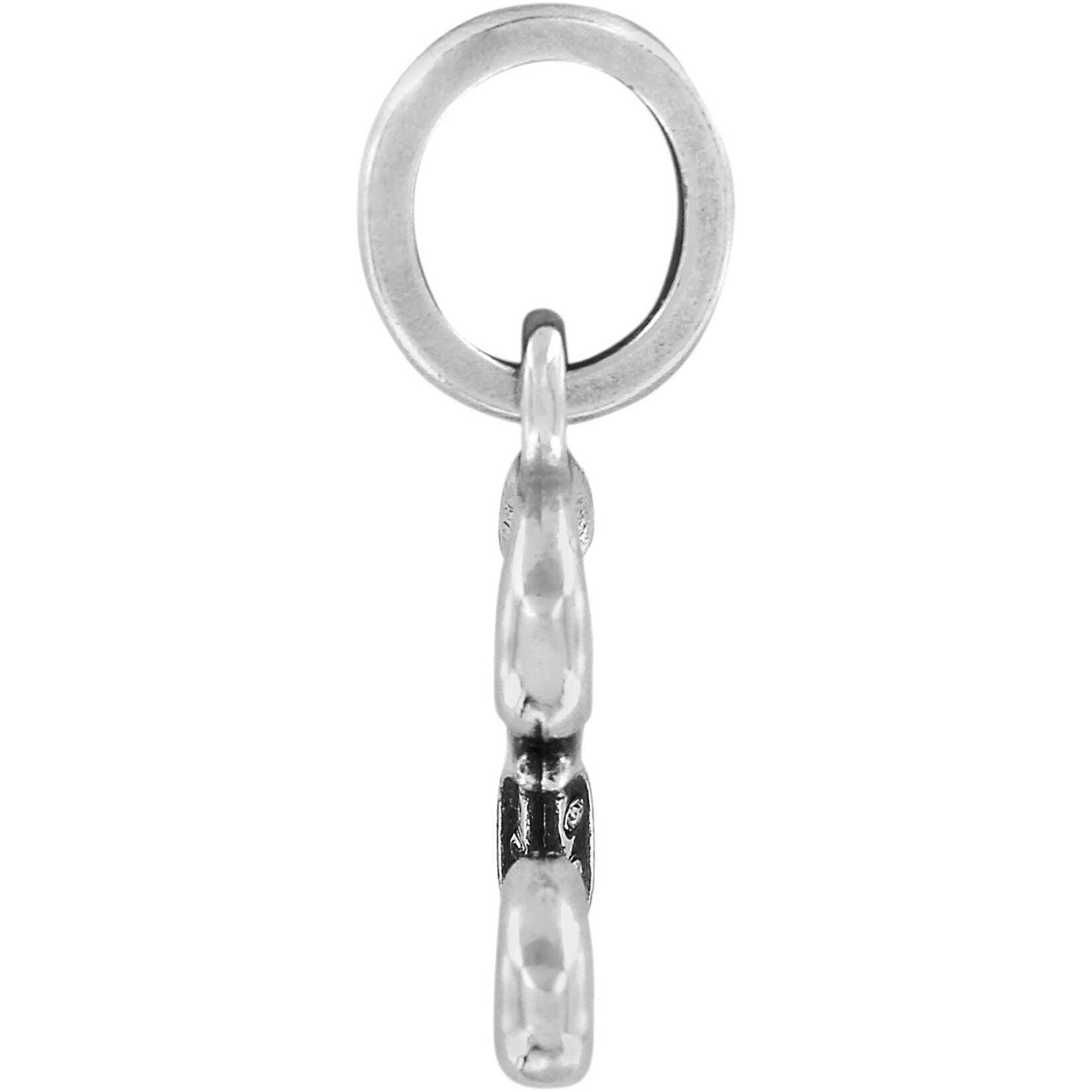 Brighton Number Three Charm: Silver