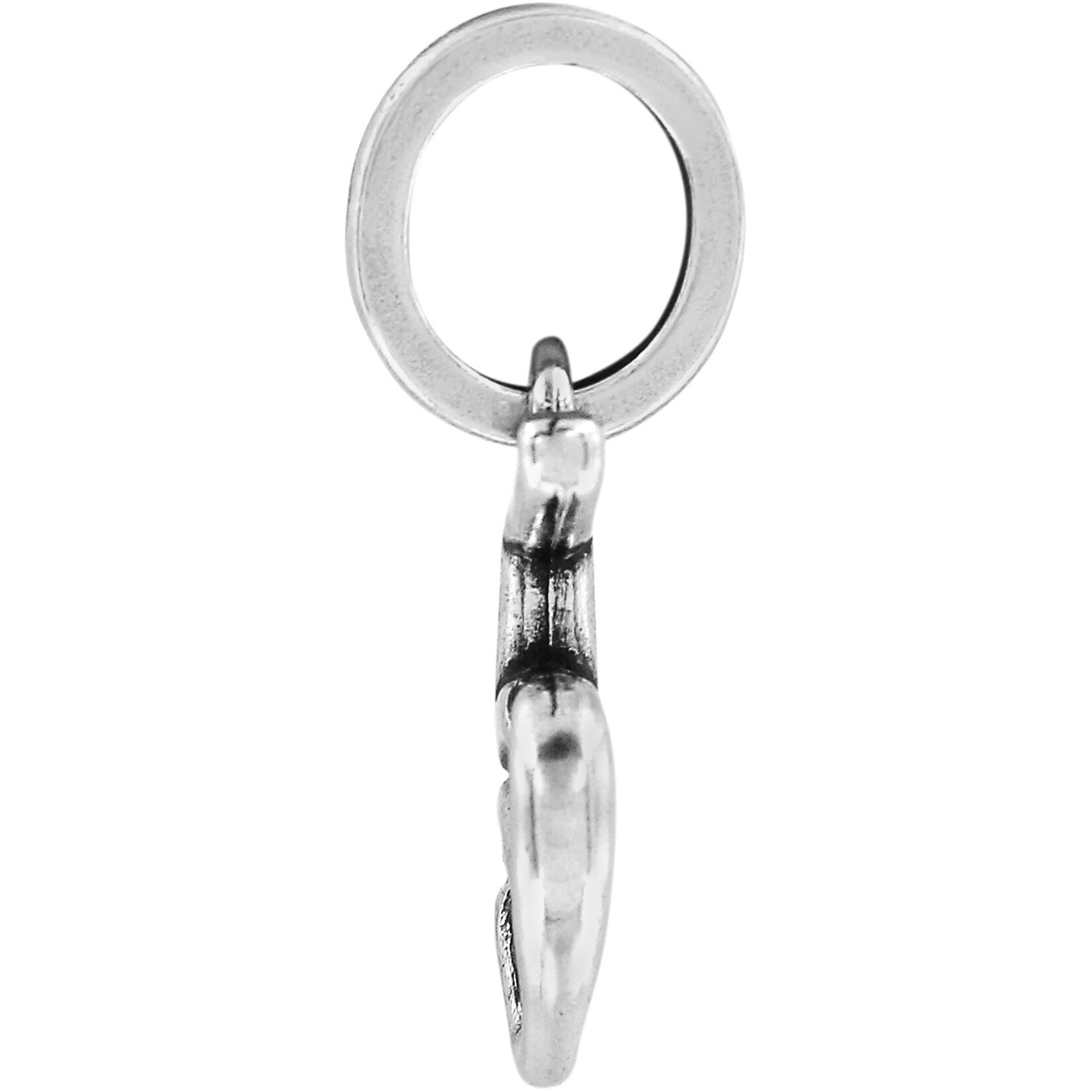 Brighton Number Five Charm: Silver